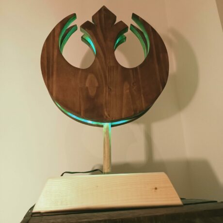 lampe deco bois star wars e